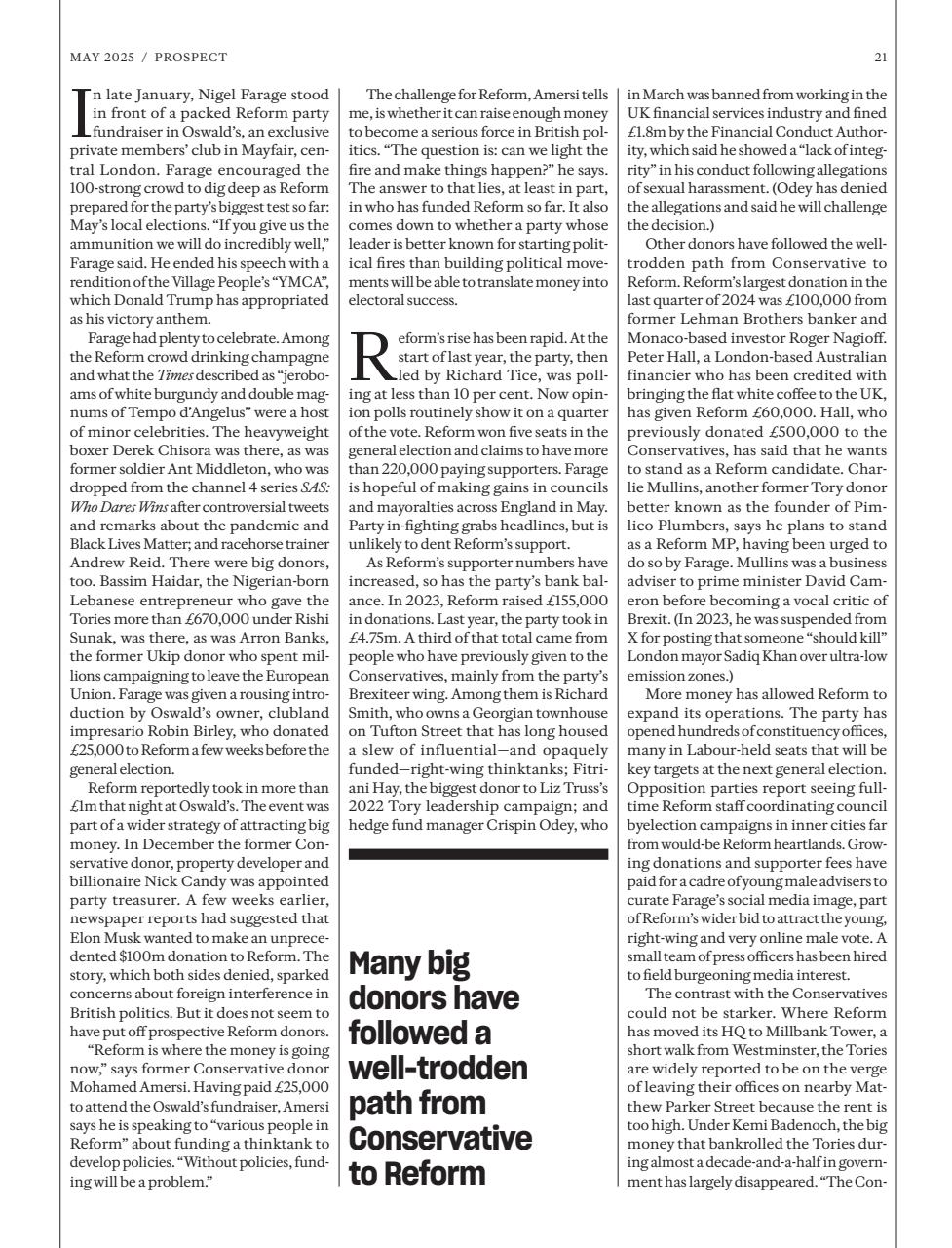 Prospect Magazine Preview Pages