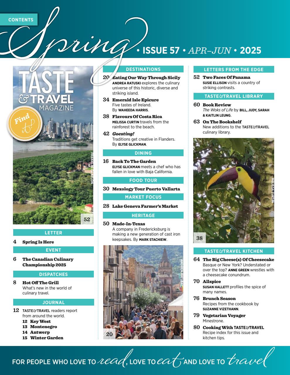 Taste & Travel International Preview Pages