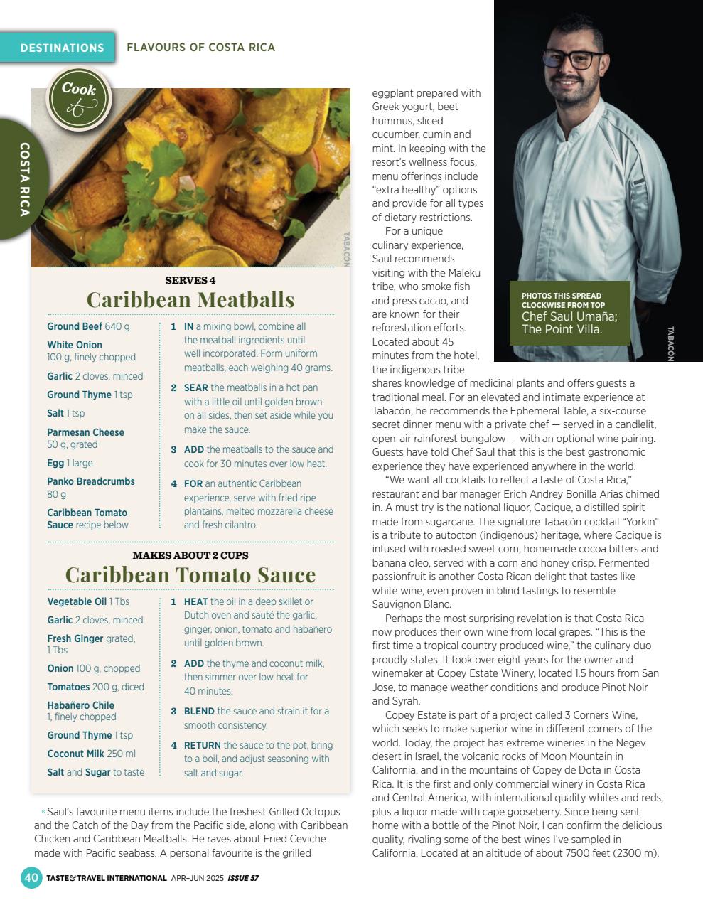 Taste & Travel International Preview Pages