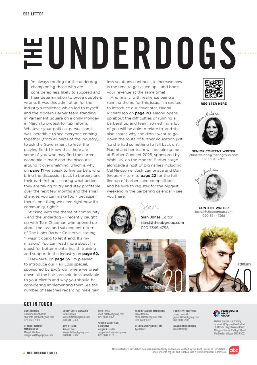 Modern Barber Preview Pages