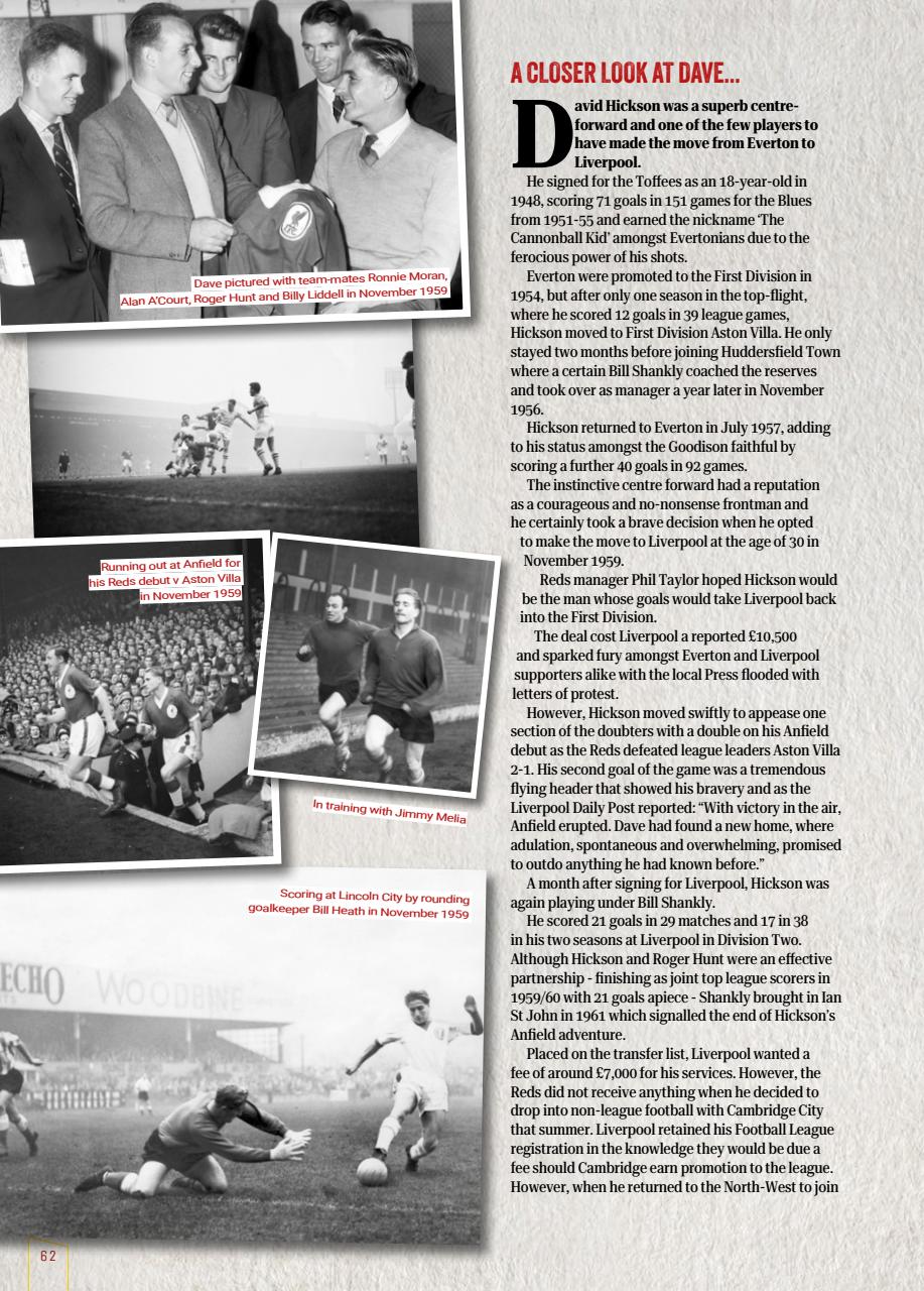Liverpool FC Programmes Preview Pages