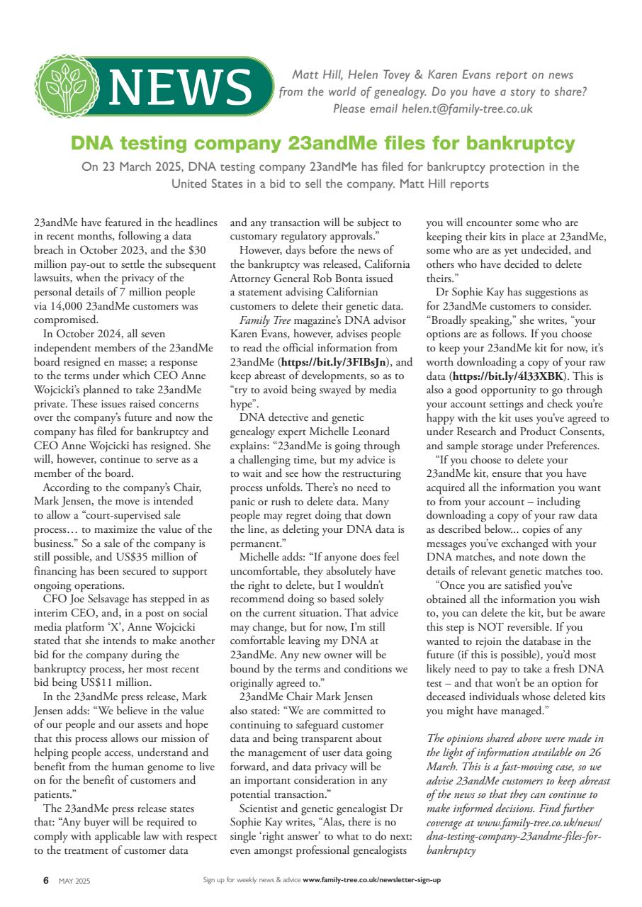 Family Tree Preview Pages