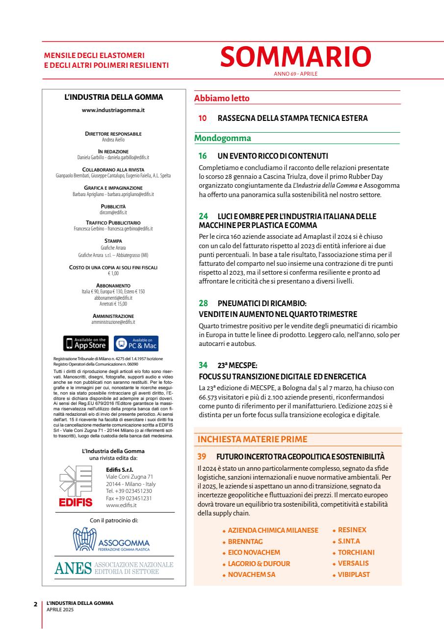 L’industria della Gomma Preview Pages