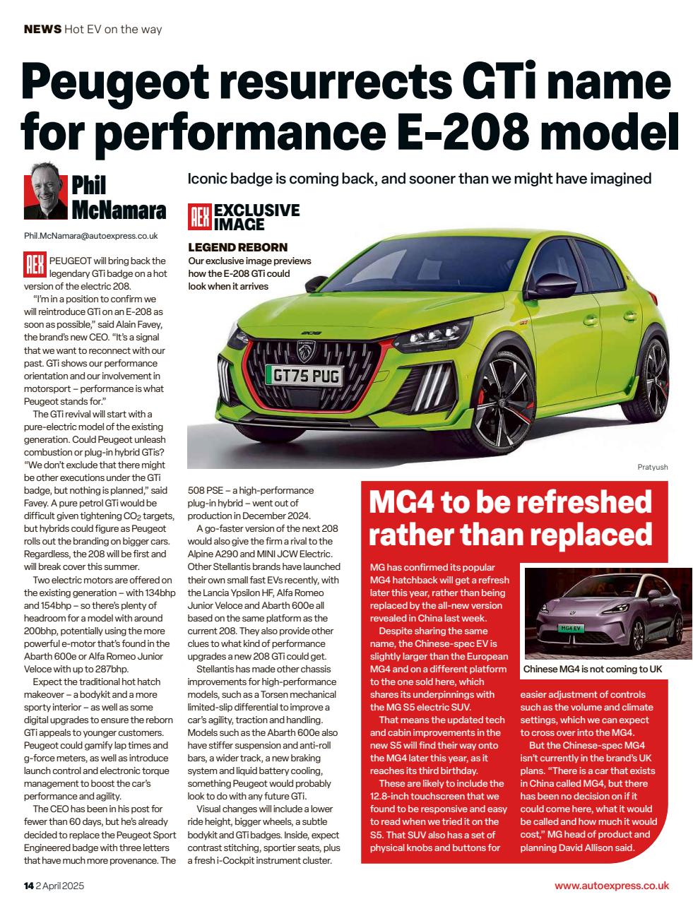 Auto Express Preview Pages