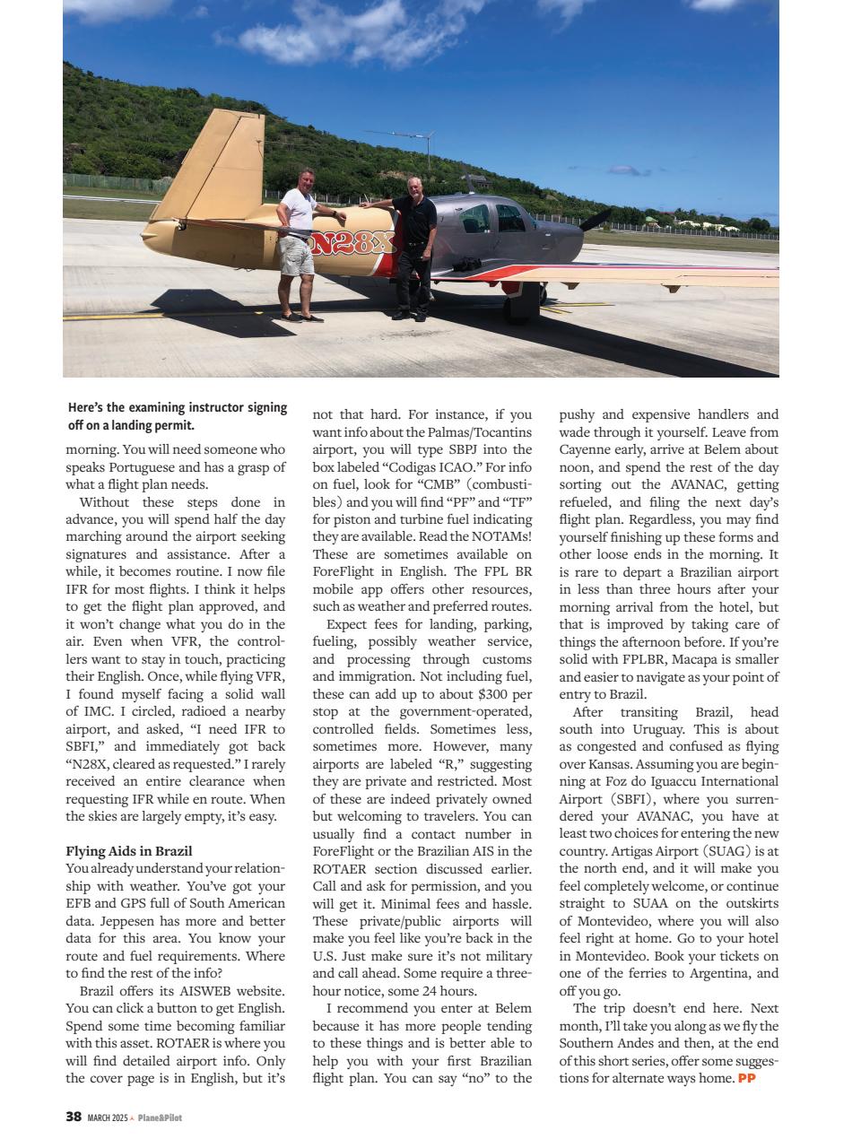 Plane & Pilot Preview Pages