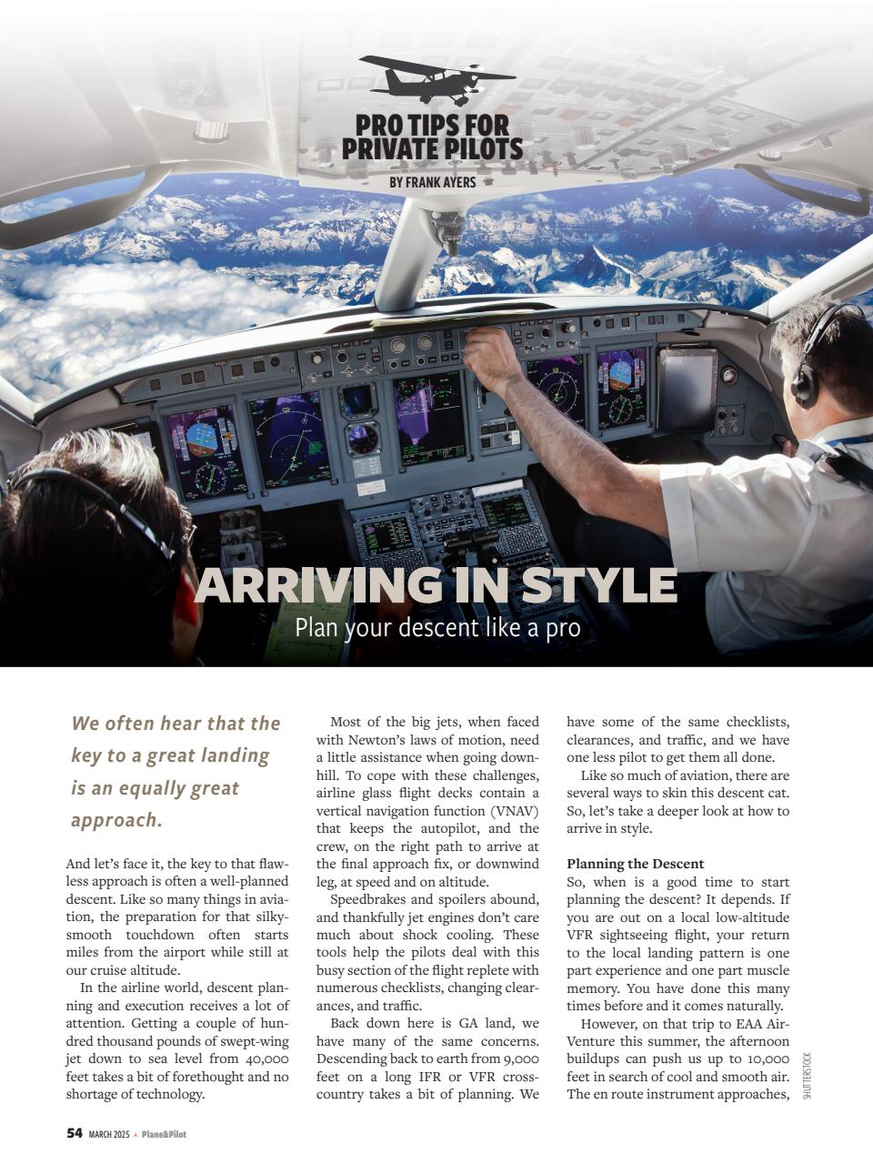 Plane & Pilot Preview Pages