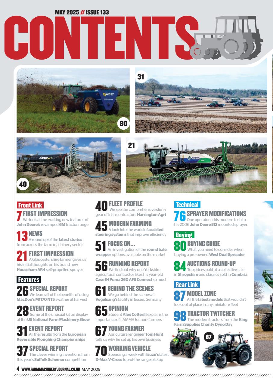 Farm Machinery Journal Preview Pages