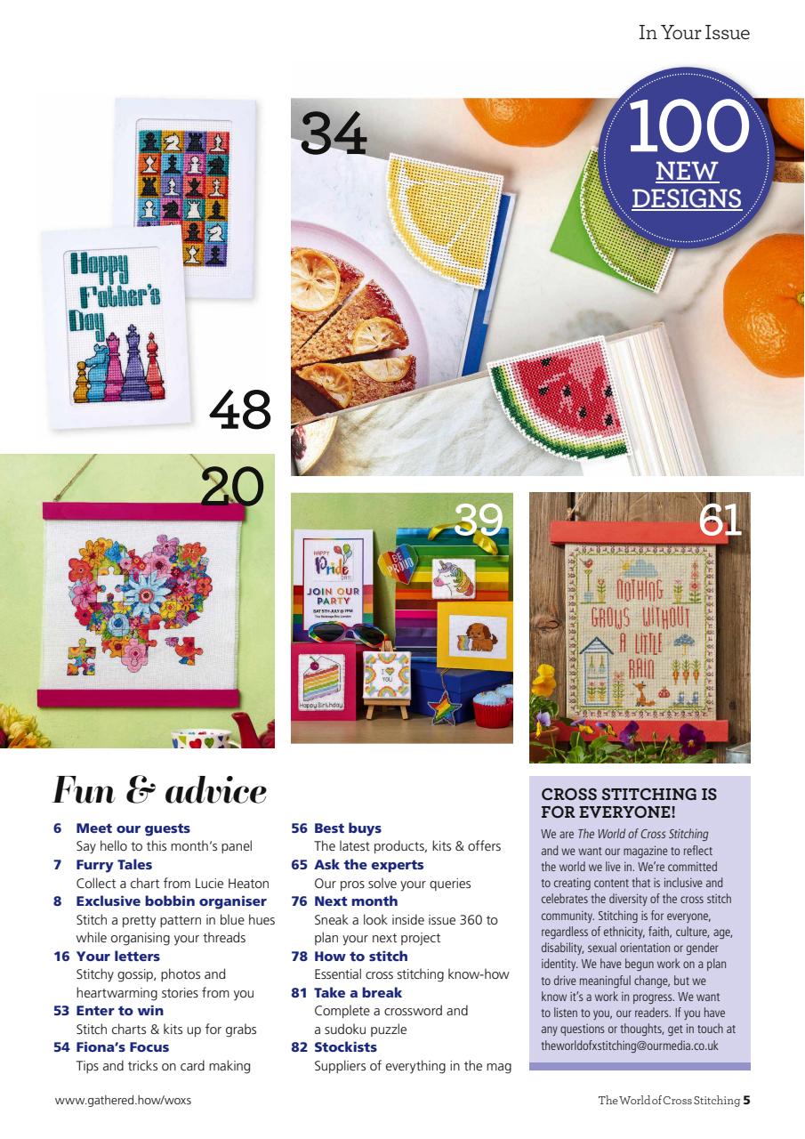 The World of Cross Stitching Preview Pages