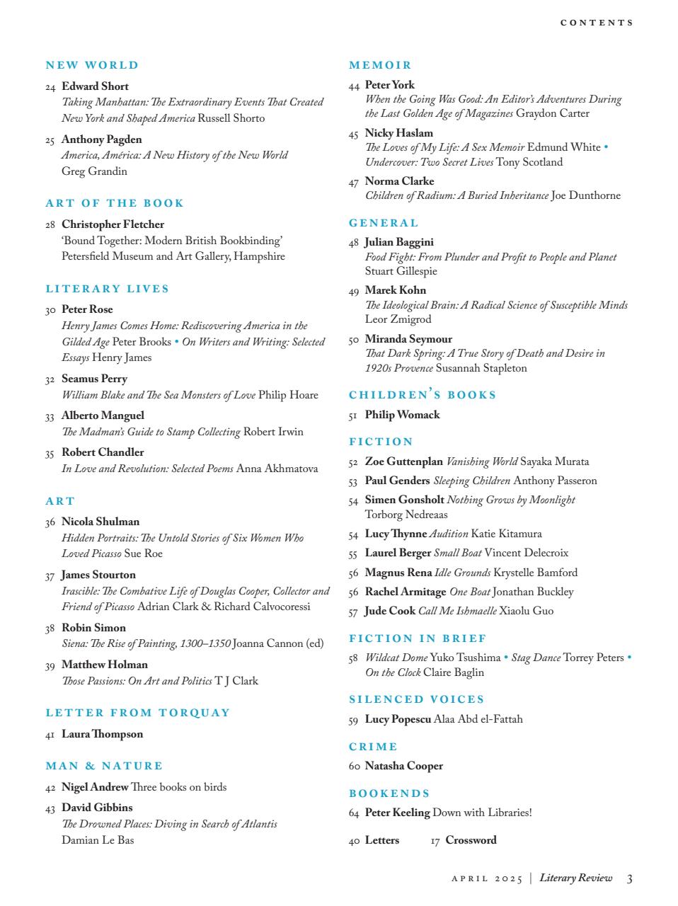 Literary Review Preview Pages