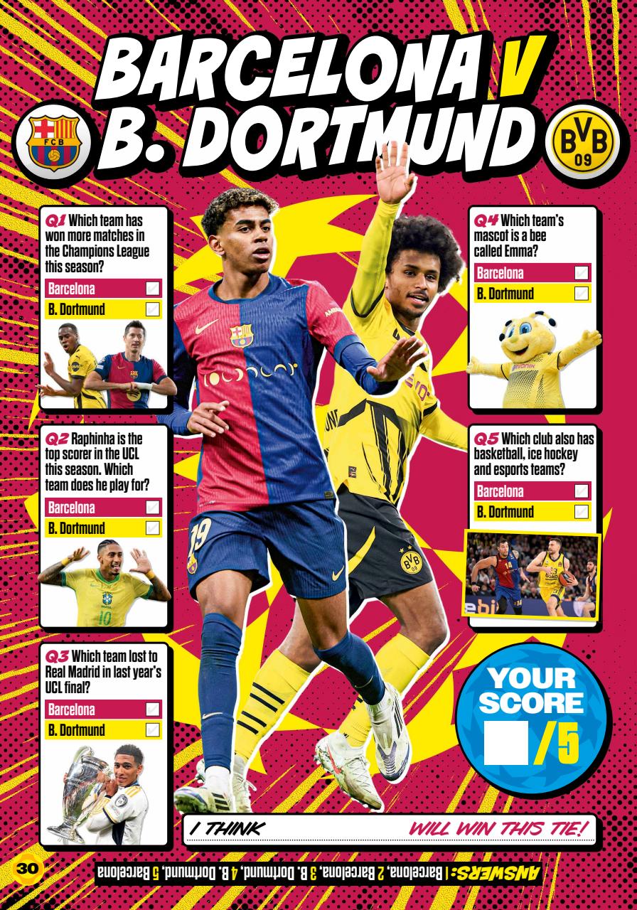 Match of the Day Preview Pages