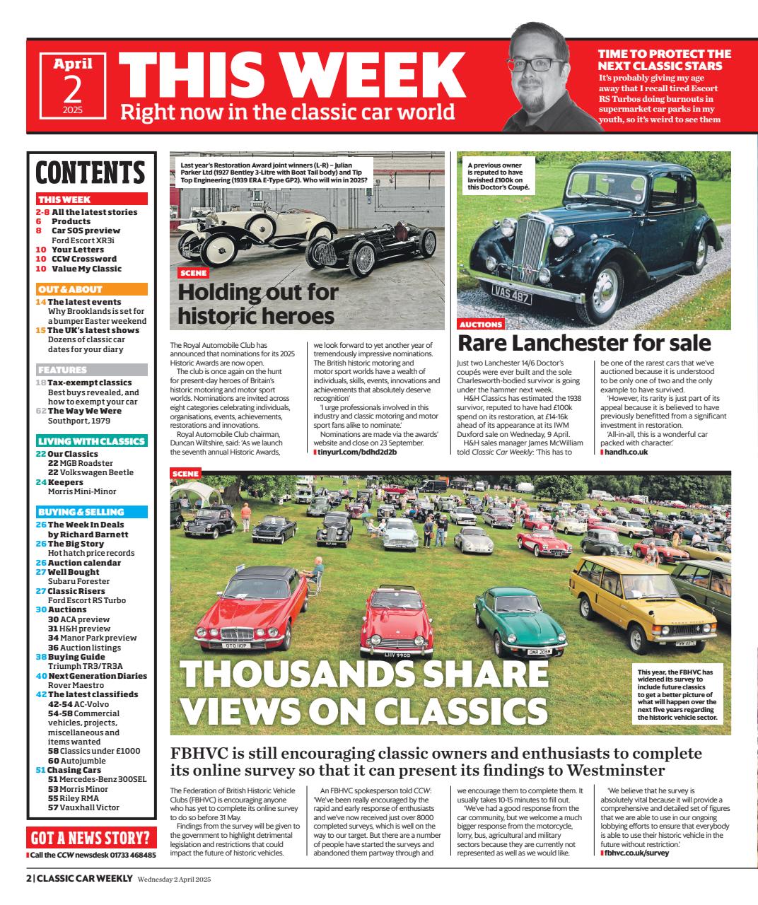 Classic Car Weekly Preview Pages