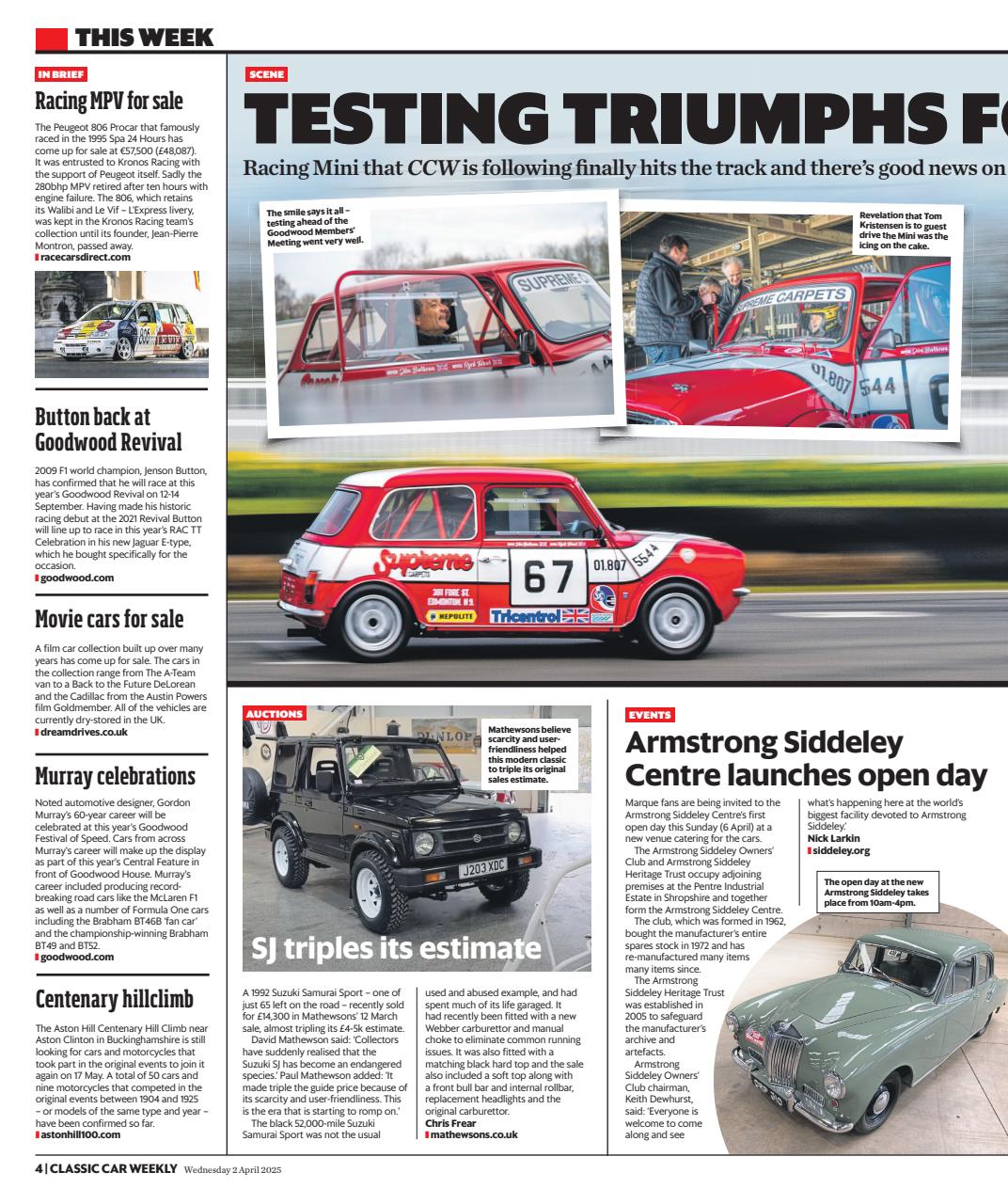 Classic Car Weekly Preview Pages
