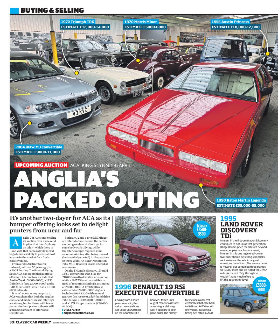 Classic Car Weekly Preview Pages