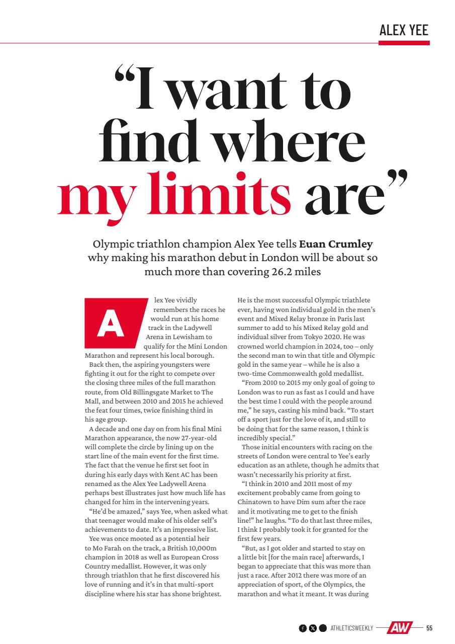 AW – Athletics Weekly Magazine Preview Pages