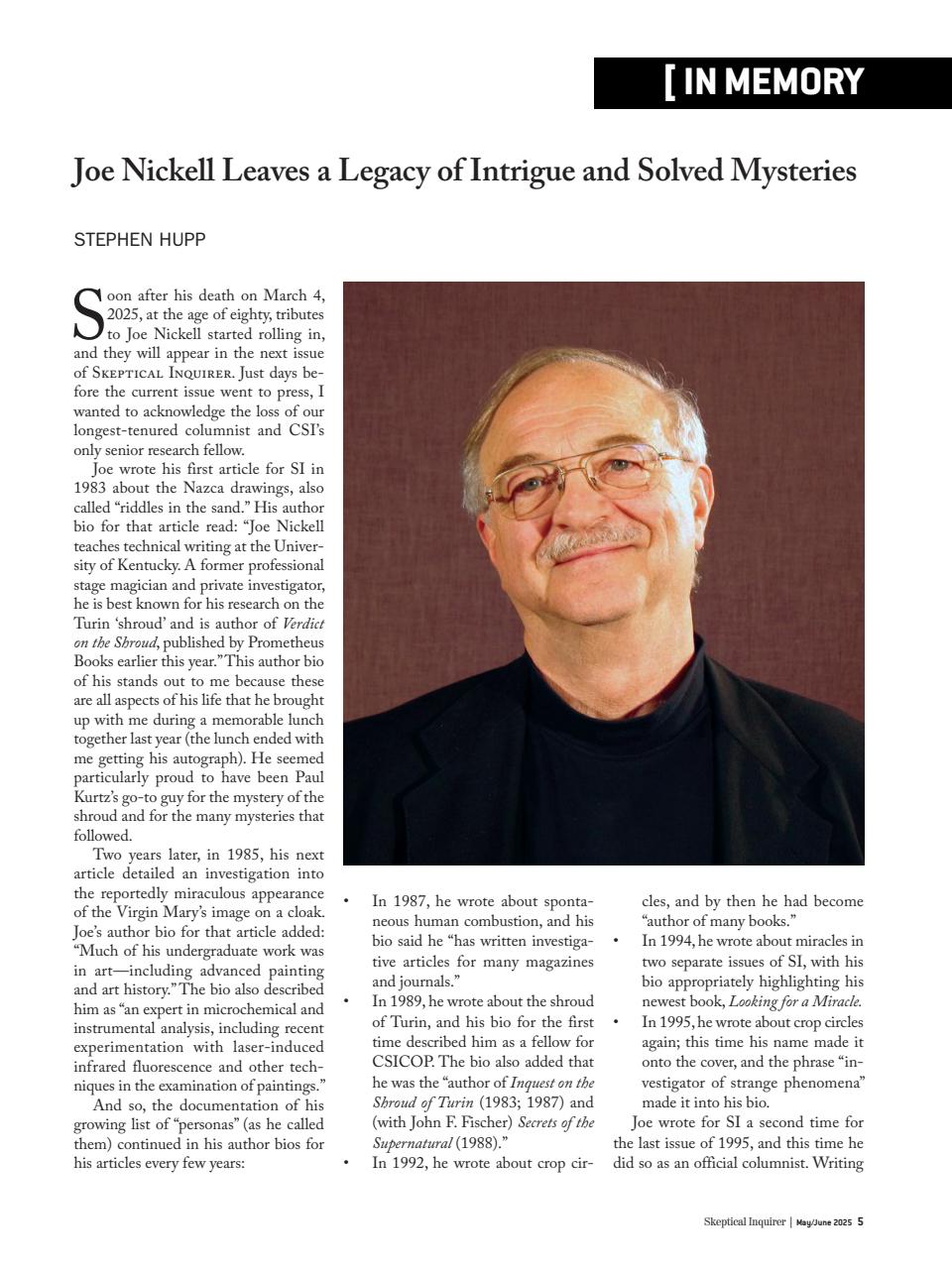 Skeptical Inquirer Preview Pages