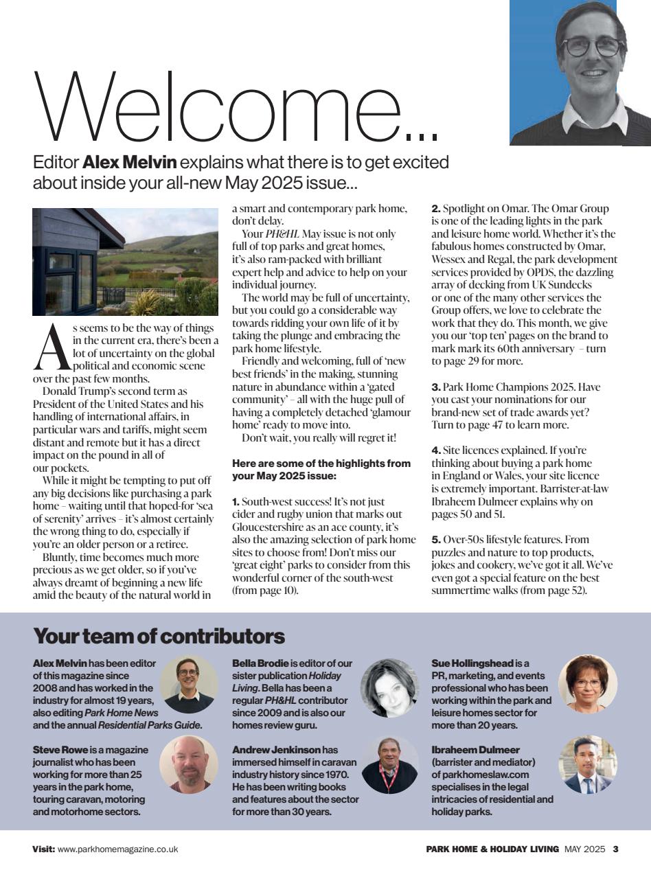 Park Home & Holiday Living Preview Pages