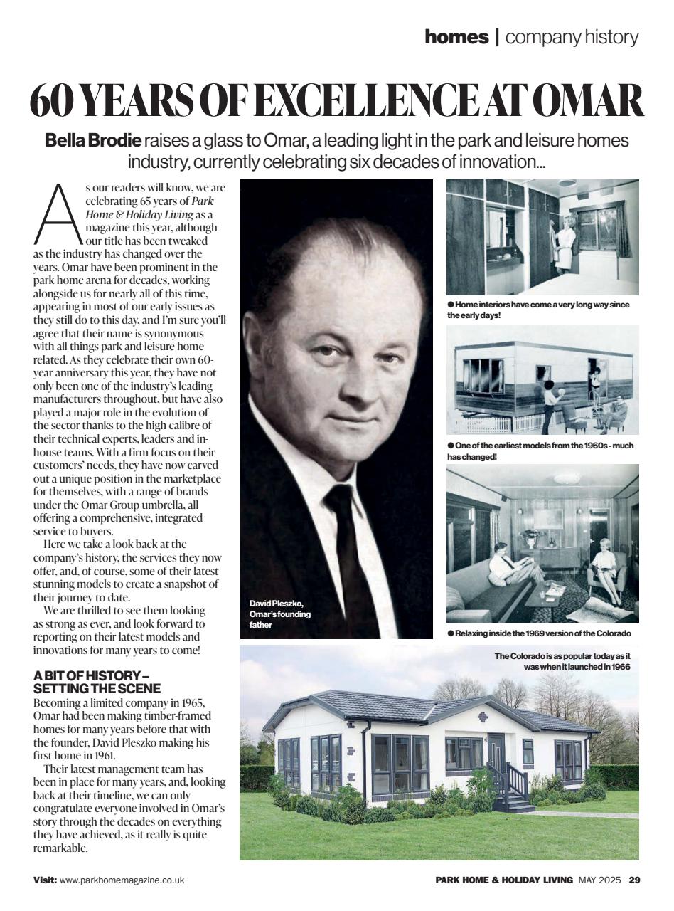 Park Home & Holiday Living Preview Pages