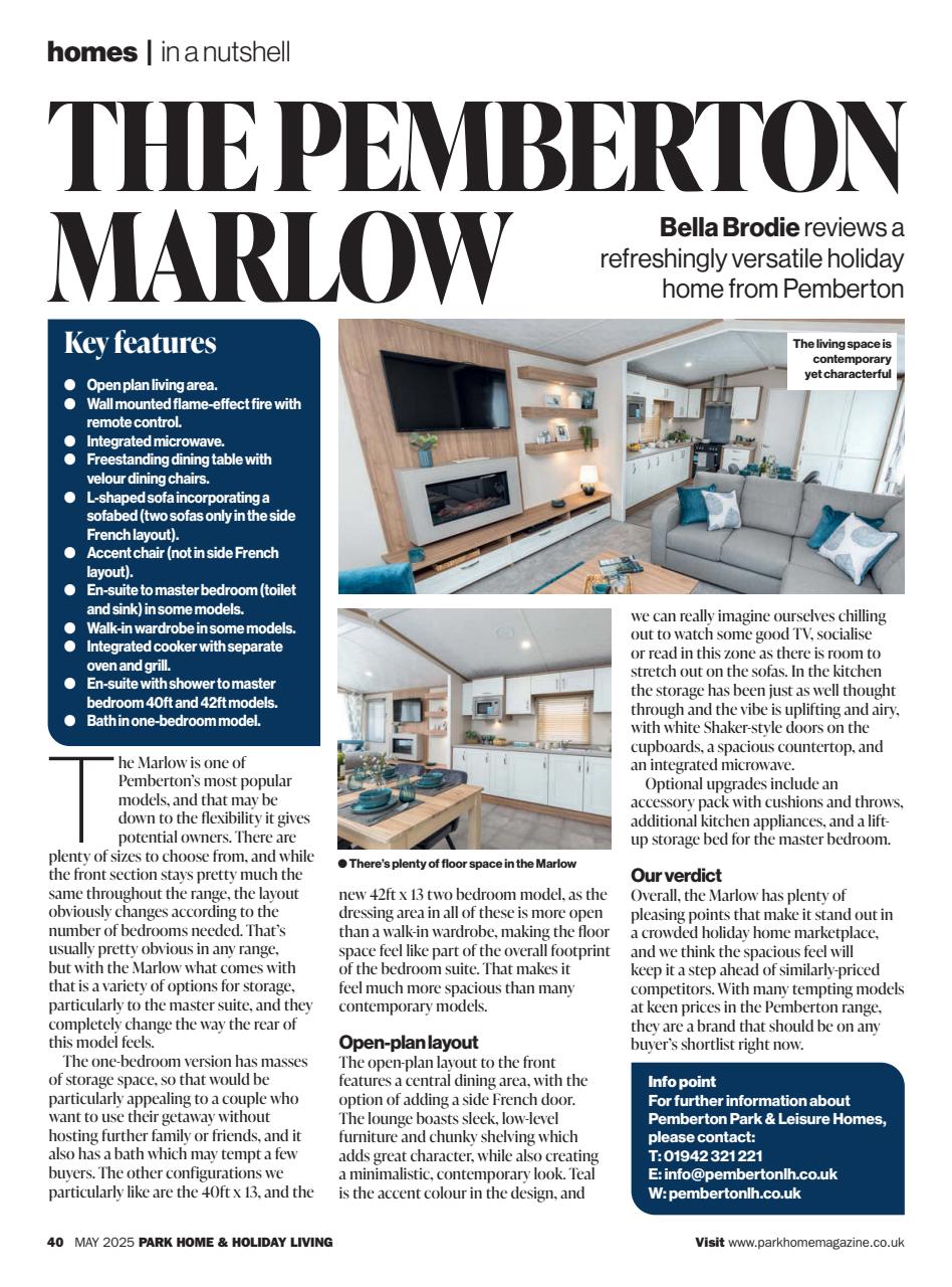 Park Home & Holiday Living Preview Pages