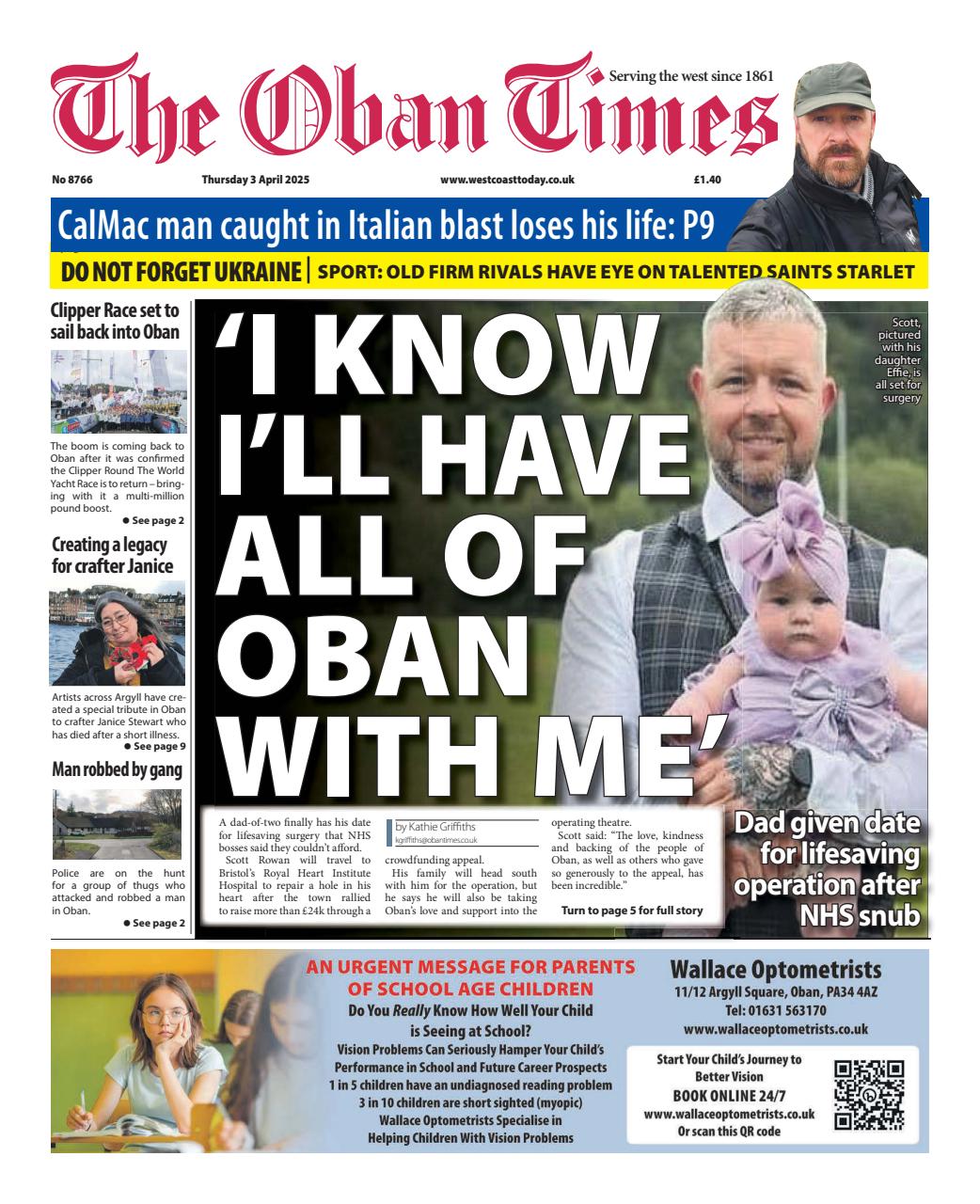 The Oban Times & Lochaber Times Preview Pages