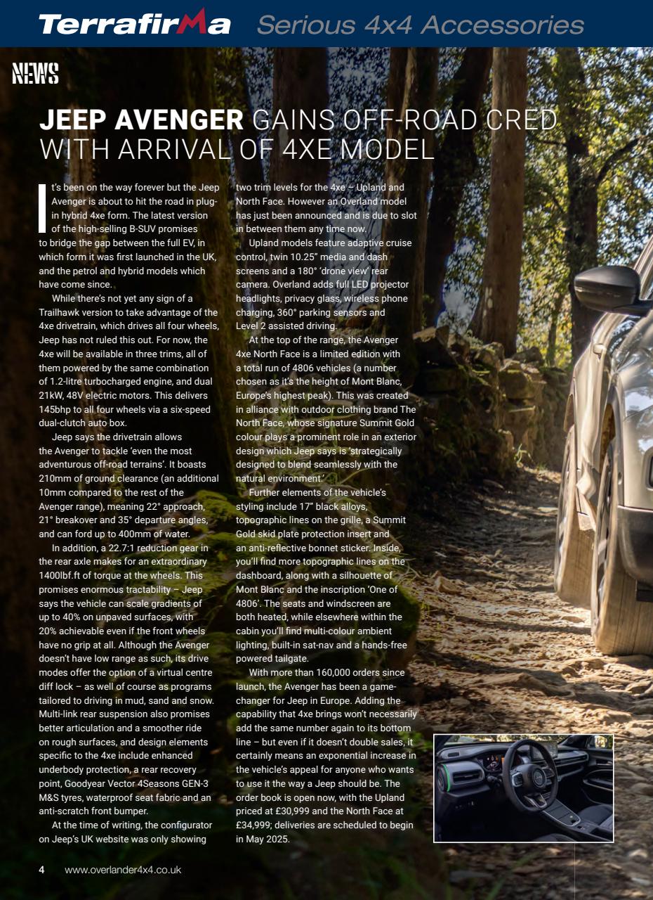 Overlander 4X4 Preview Pages