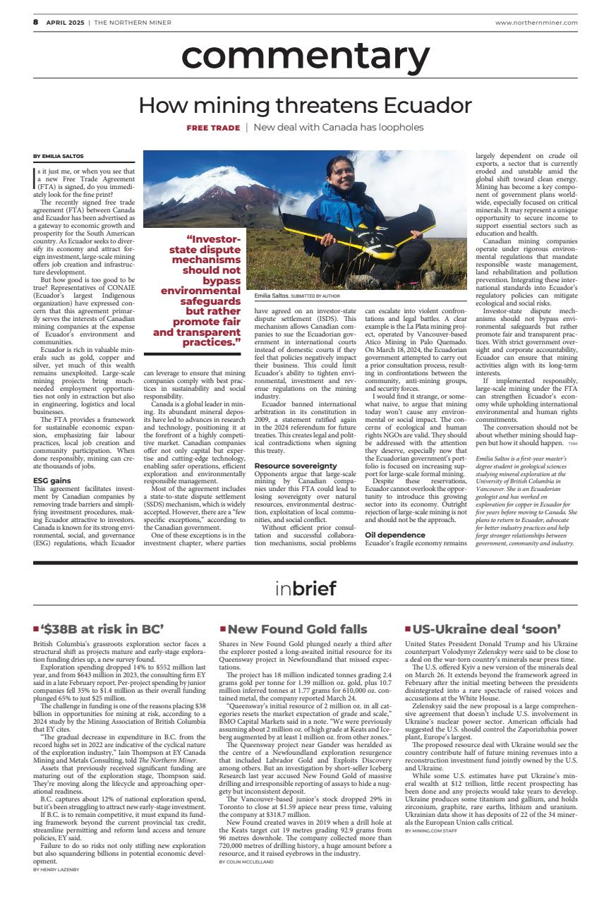 The Northern Miner Preview Pages