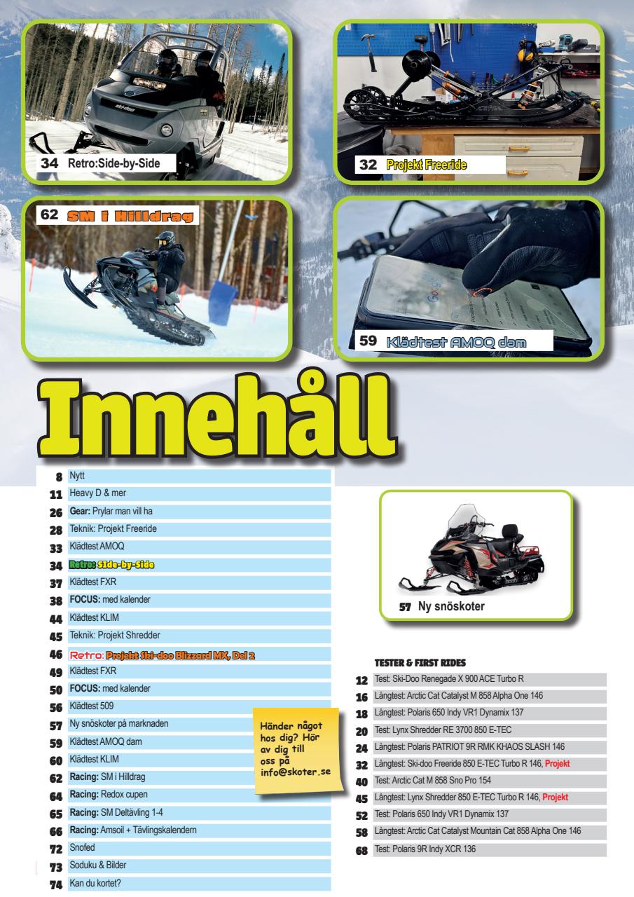 Tidningen Snöskoter Preview Pages