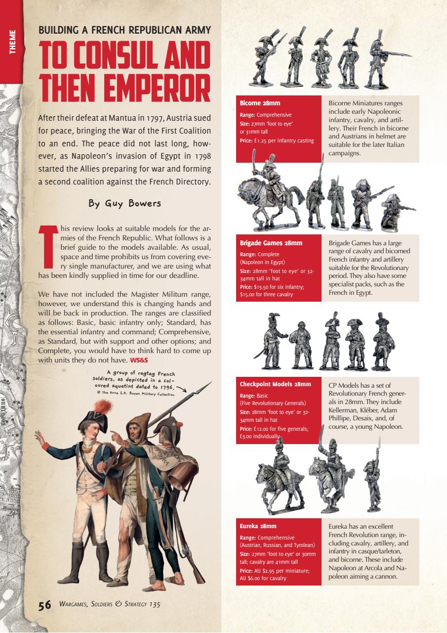 Wargames, Soldiers & Strategy Preview Pages