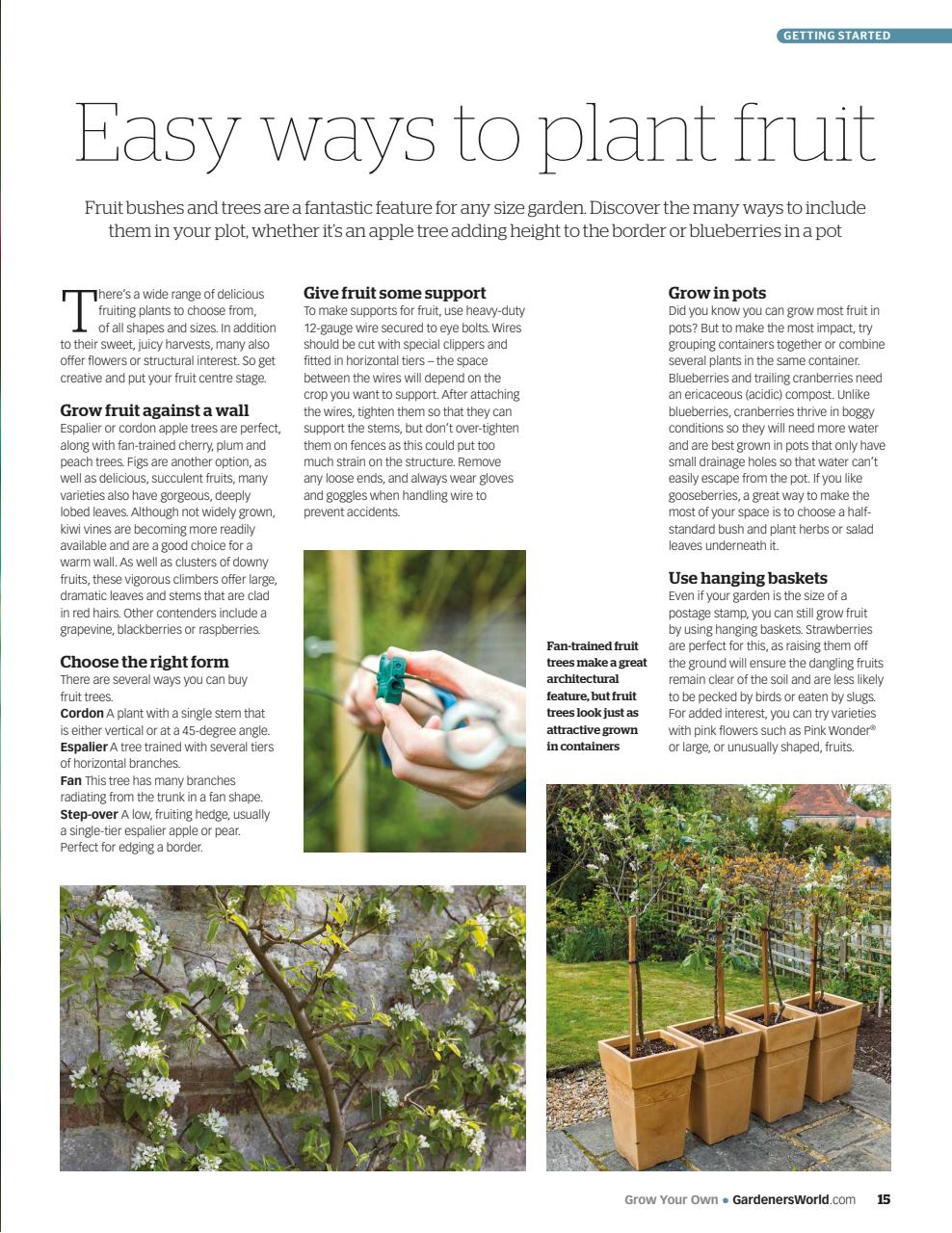 BBC Gardeners’ World Magazine Preview Pages