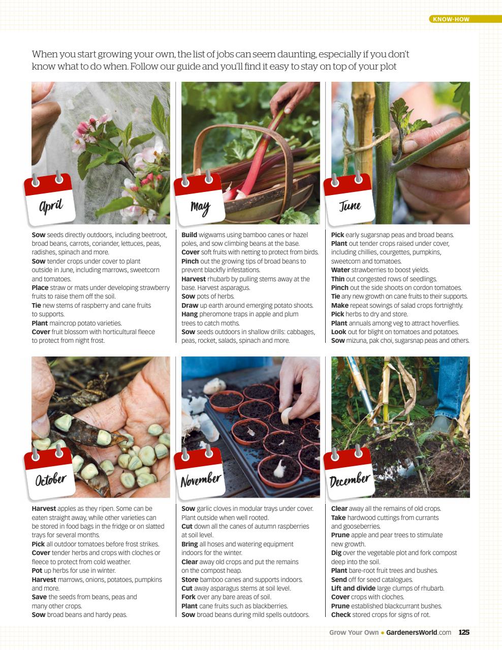 BBC Gardeners’ World Magazine Preview Pages