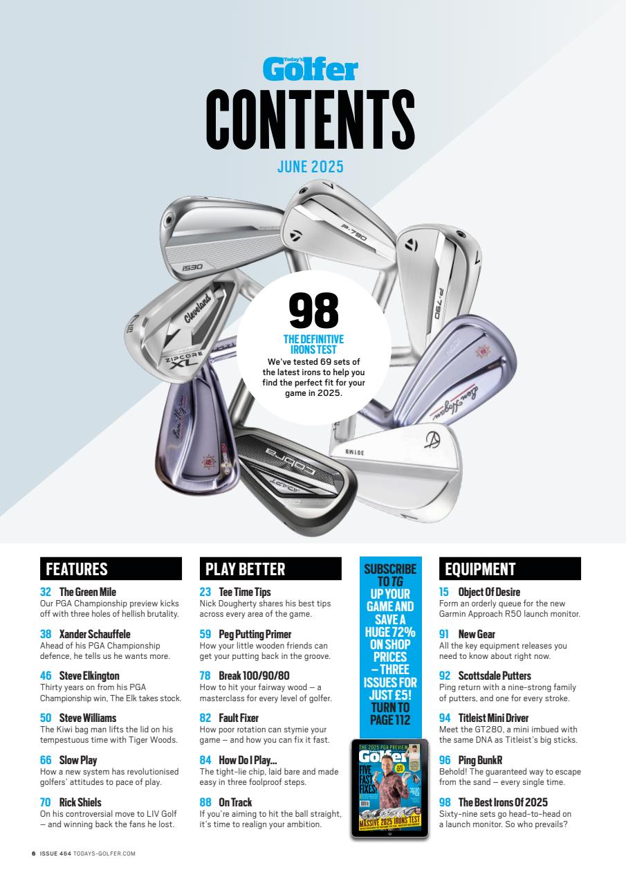 Today's Golfer Preview Pages