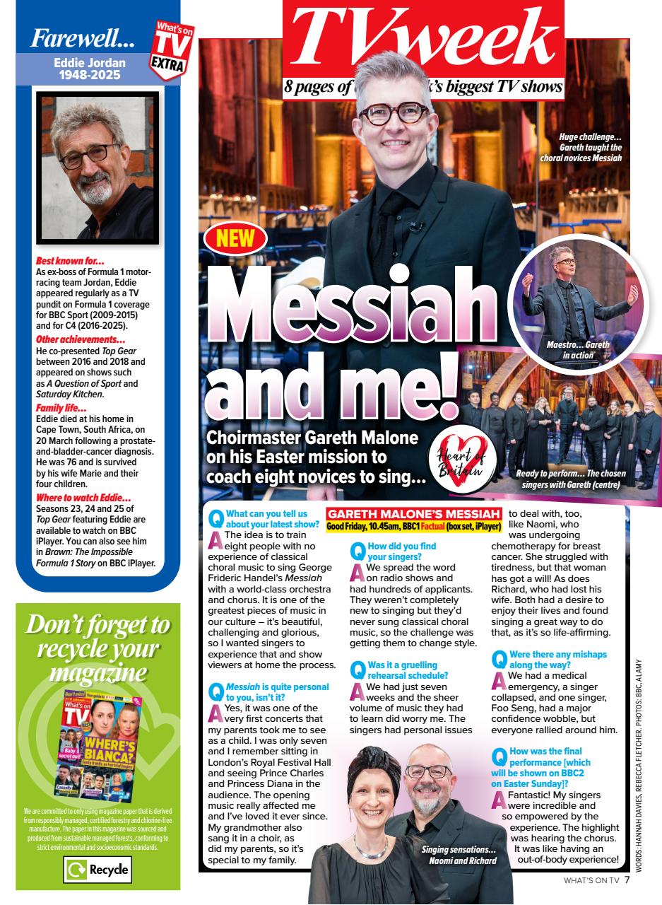 What's on TV Preview Pages