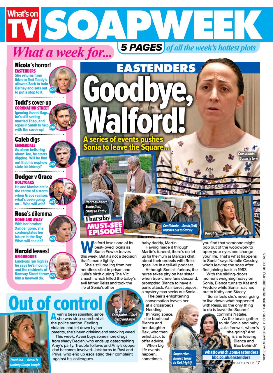 What's on TV Preview Pages