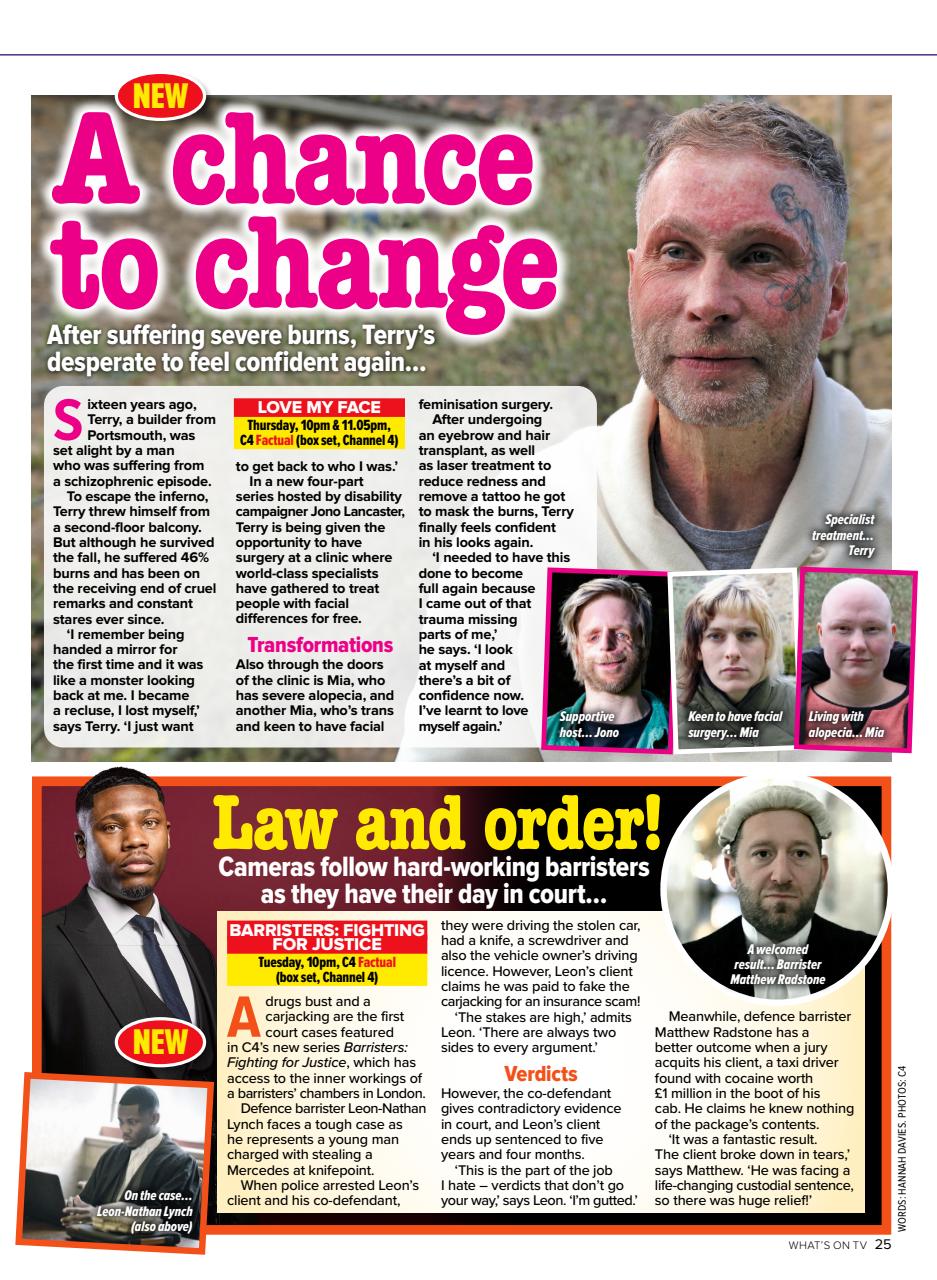 What's on TV Preview Pages