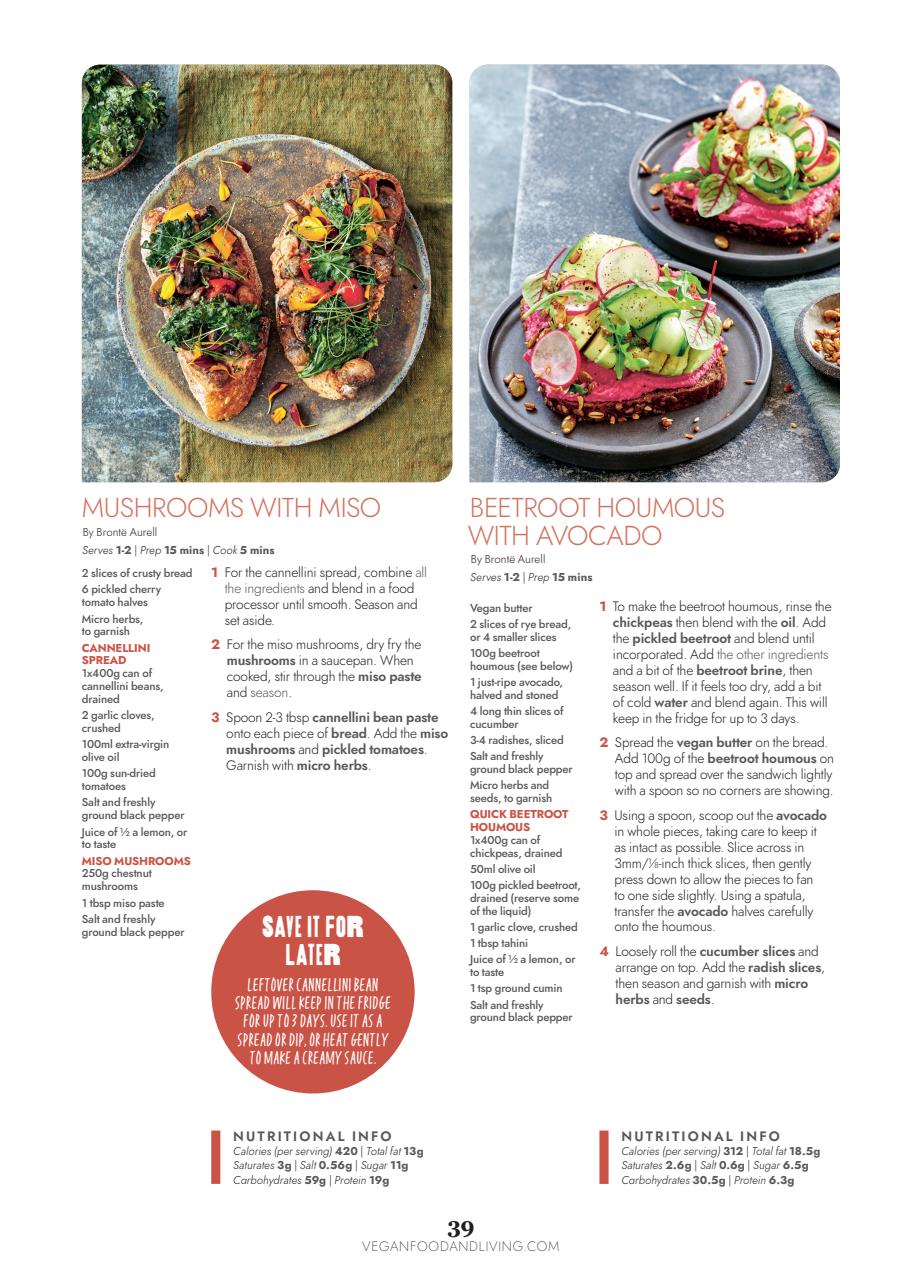 Vegan Food & Living Magazine Preview Pages