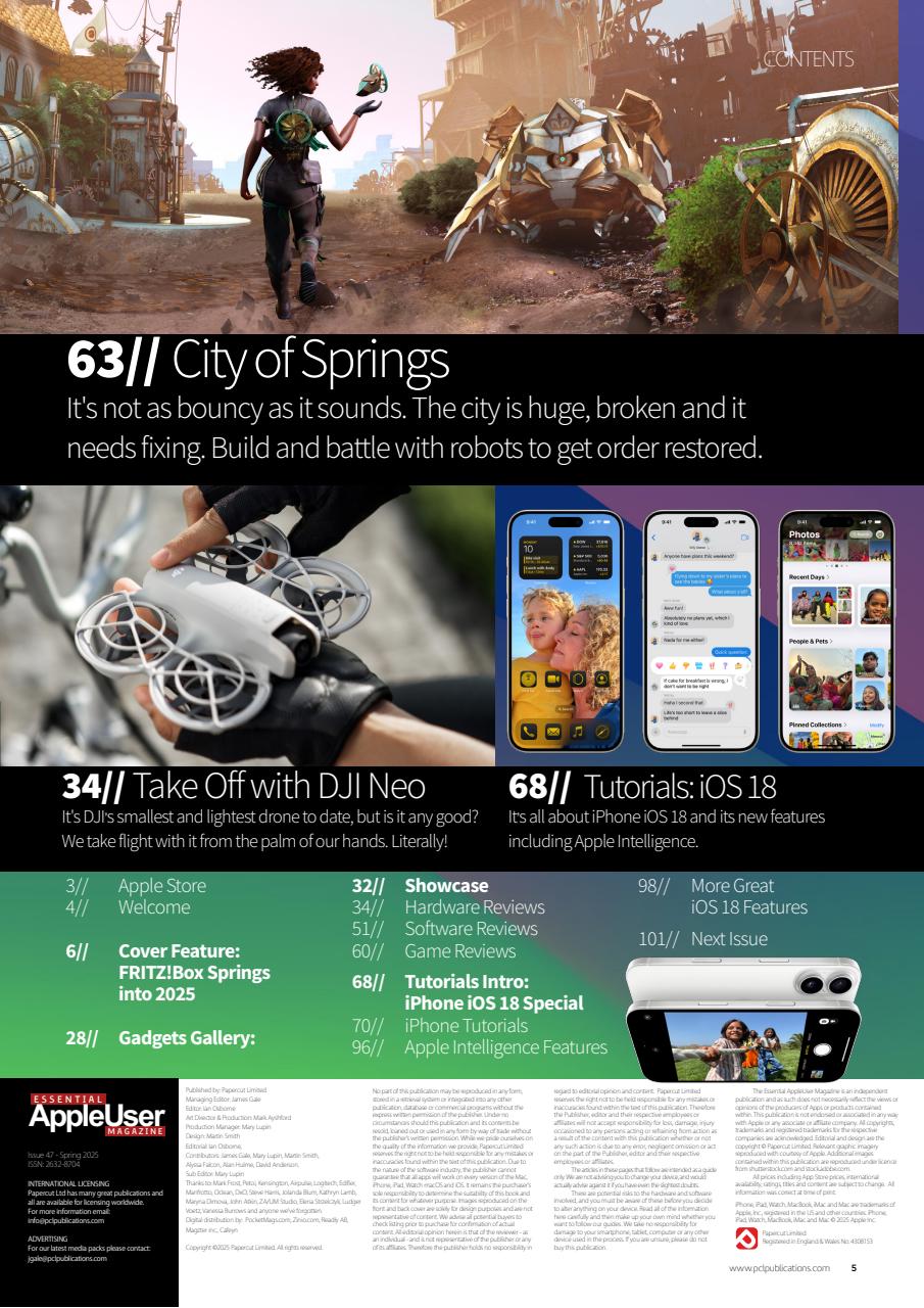 Essential Apple User Preview Pages