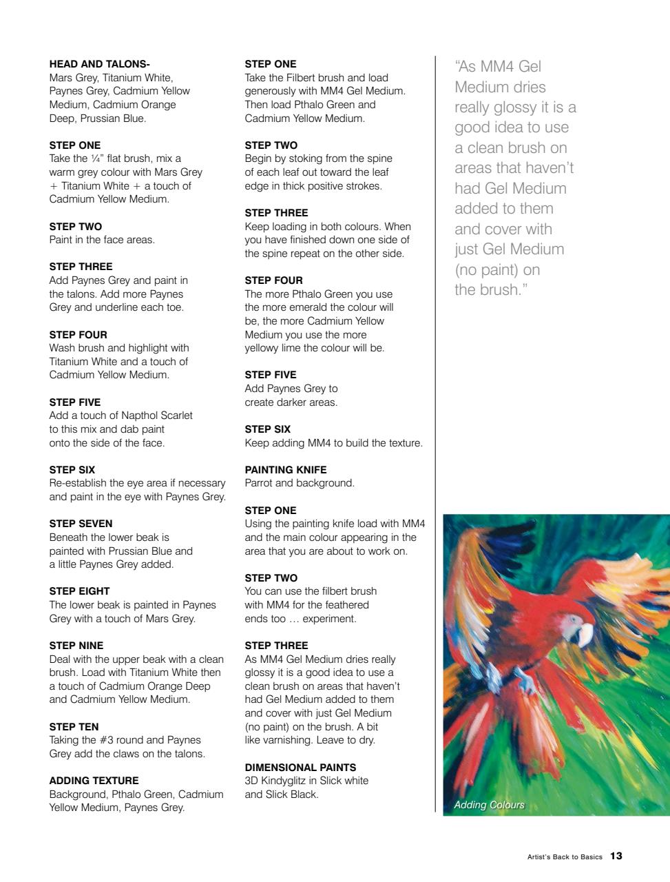 Artists Back to Basics Preview Pages