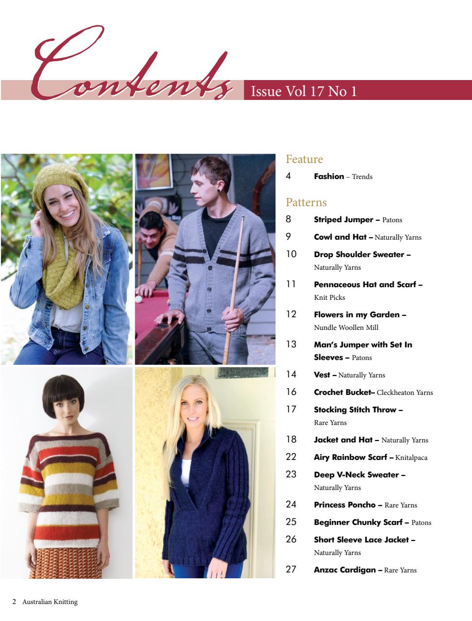 Australian Knitting Preview Pages