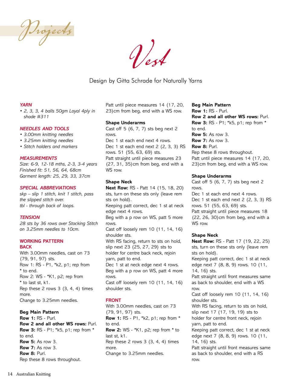 Australian Knitting Preview Pages