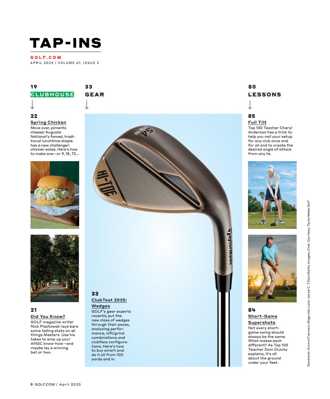 Golf Magazine Preview Pages