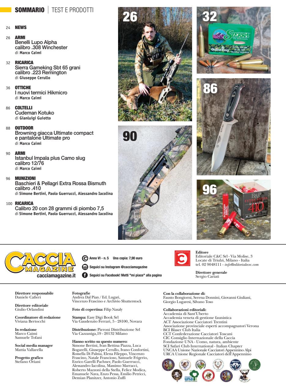 Caccia Magazine Preview Pages