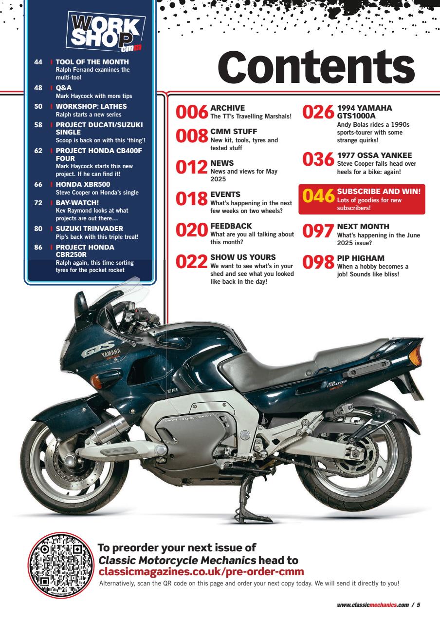 Classic Motorcycle Mechanics Preview Pages