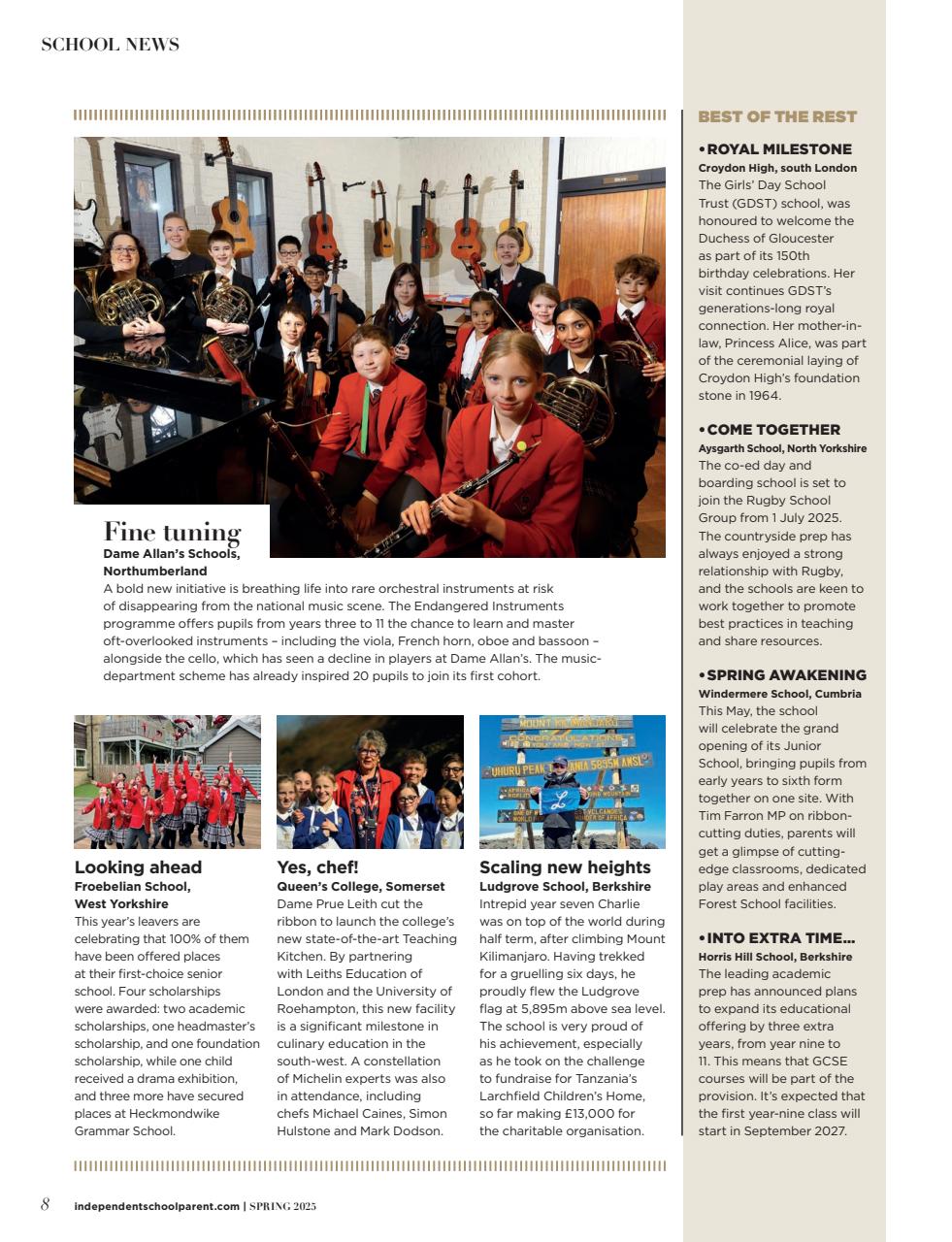 Independent School Parent Preview Pages