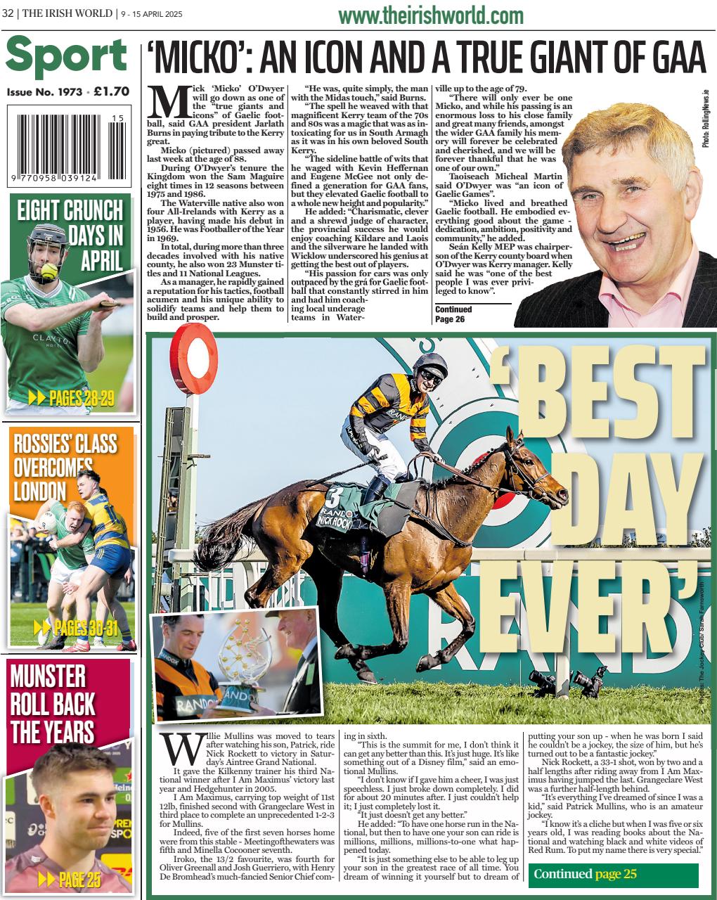 Irish World Preview Pages