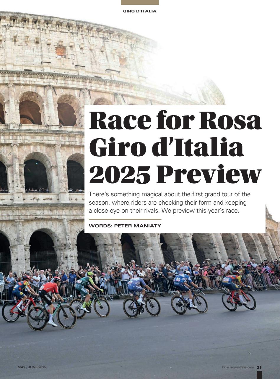 Bicycling Australia Preview Pages