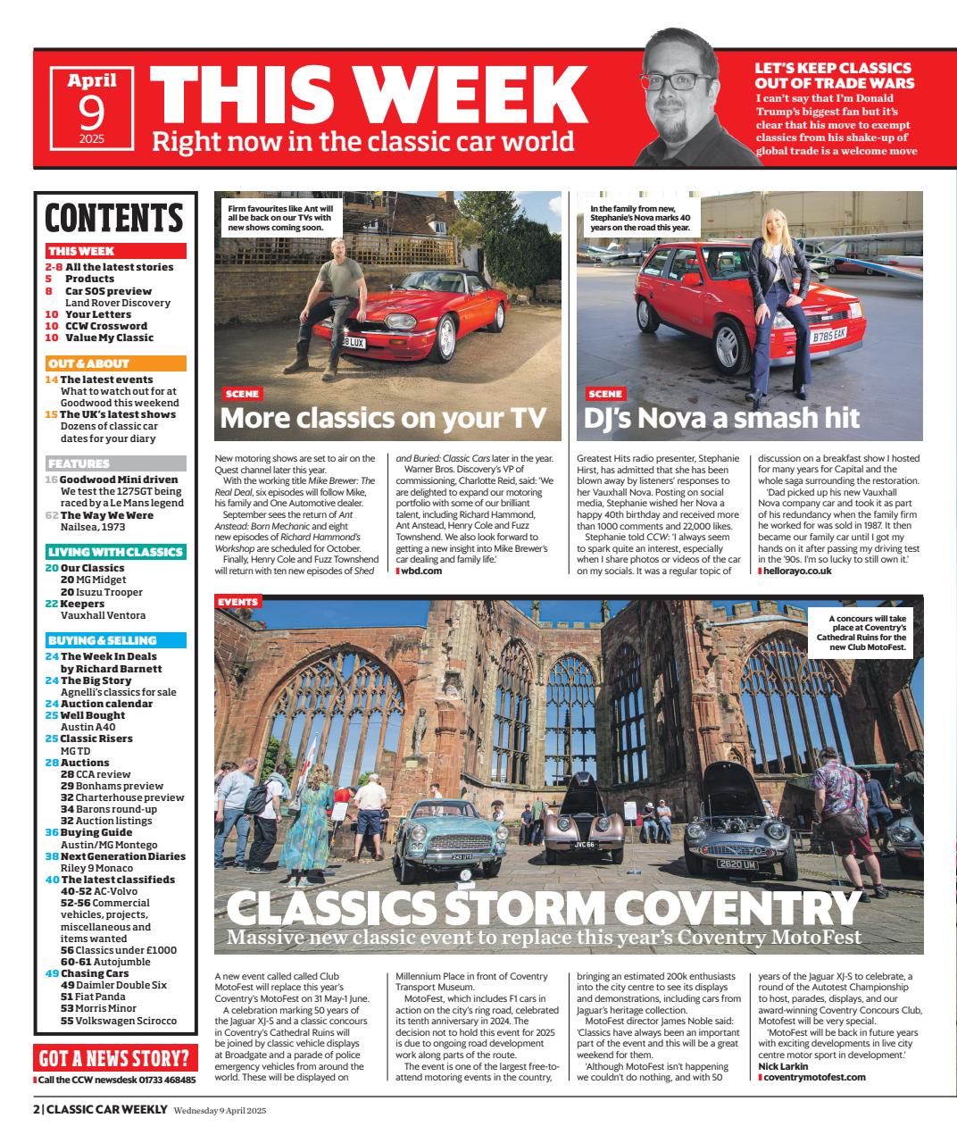 Classic Car Weekly Preview Pages