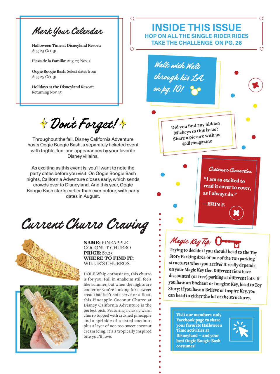 WDW Magazine Preview Pages