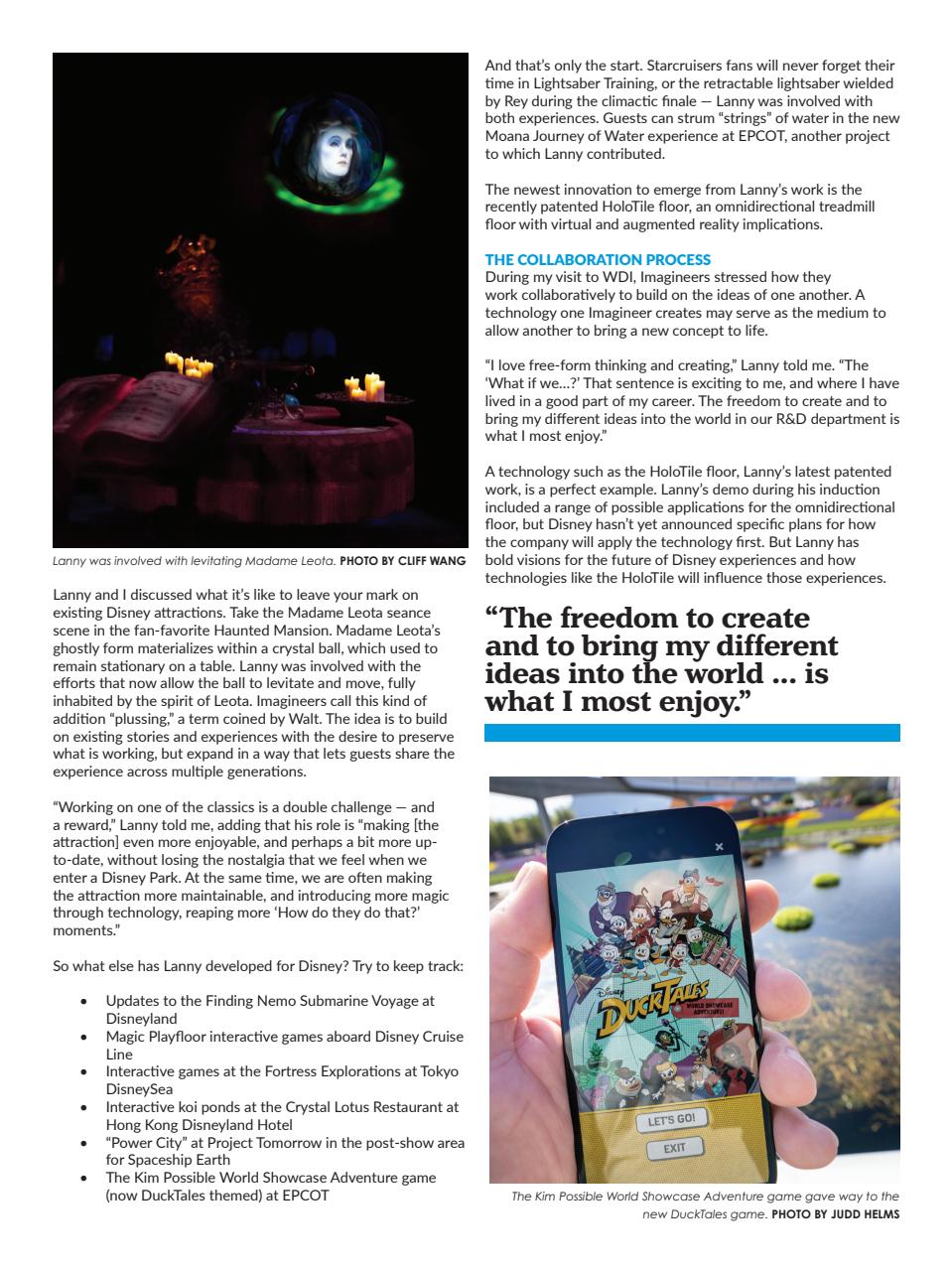 WDW Magazine Preview Pages