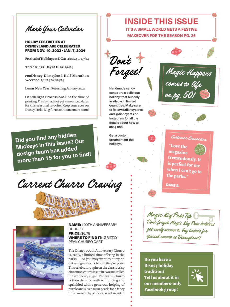 WDW Magazine Preview Pages