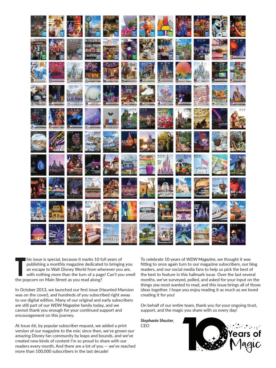 WDW Magazine Preview Pages