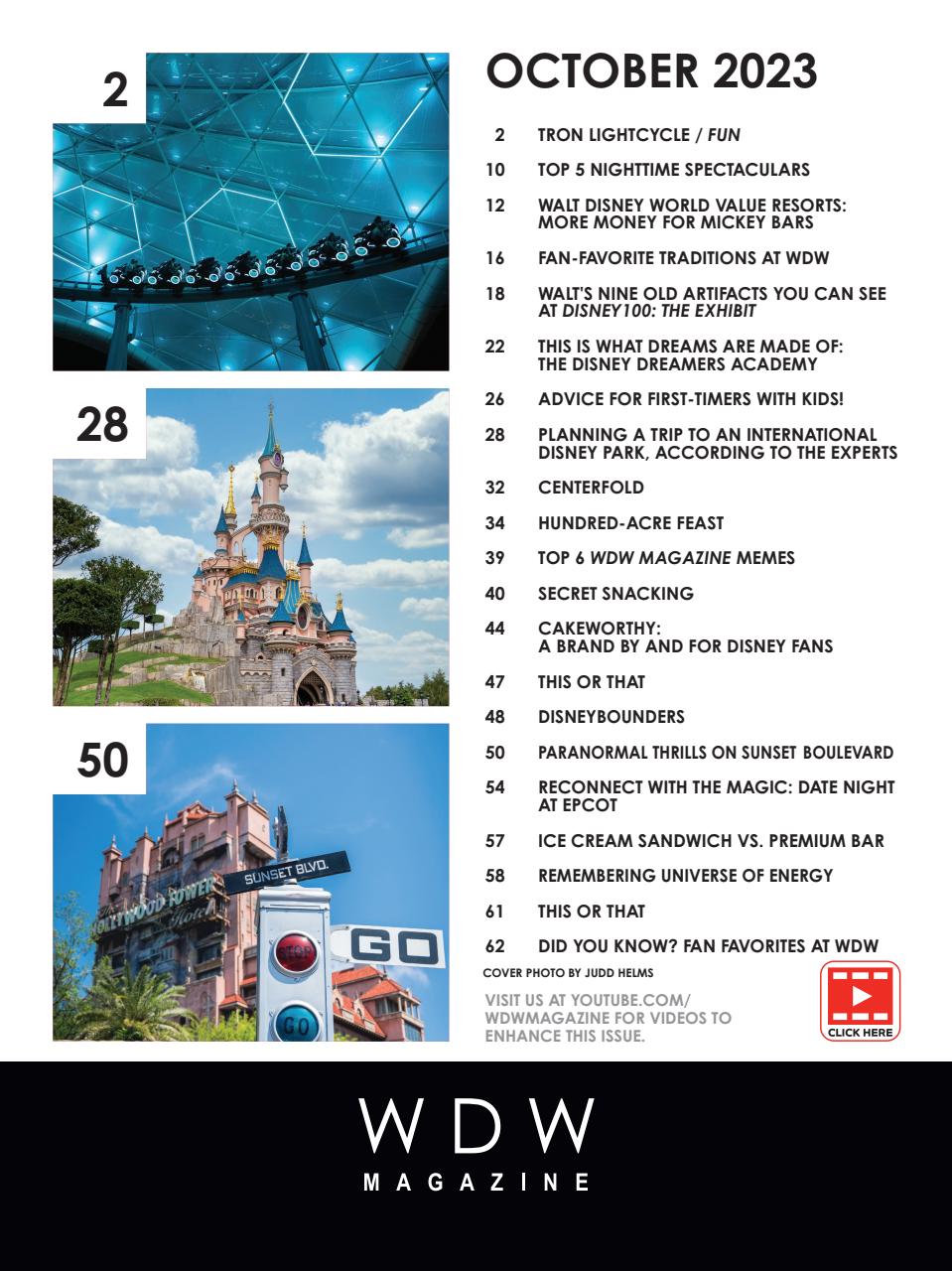 WDW Magazine Preview Pages